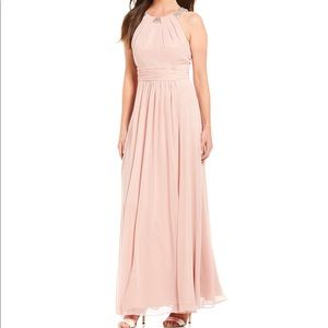Eliza J Beaded Halter Gown NWT